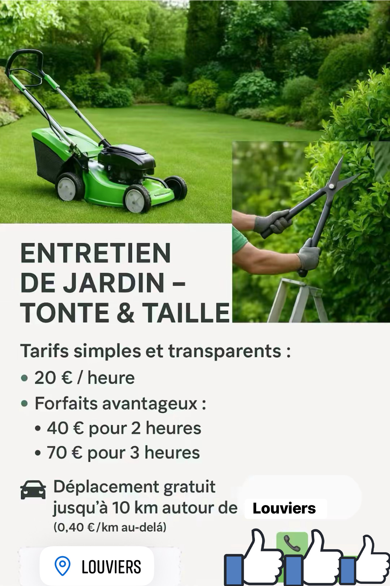 Service entretien jardin 27 entre particuliers